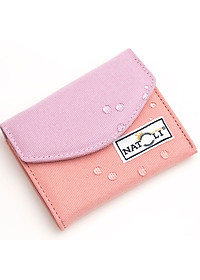 Ví cầm tay nữ mini cute BST The Button Wallet V5 chính hãng NATLOLI nhỏ gọn kháng nước nhiều ngăn cao cấp