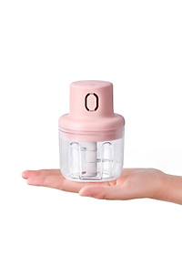 Máy Xay Tỏi Hồng 250ml- Máy Xay Mini Xay Tỏi Ớt Tiêu Cầm Tay Đa Năng