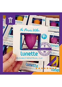 Cốc Nguyệt San Lunette (Màu Tím) Nhập Khẩu Phần Lan - 100% Silicon Y Tế Cao Cấp Đạt Chuẩn FDA - Hàng Chính Hãng - Lunette Menstrual Cup Violet