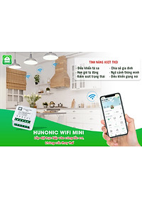 Công tắc Hunonic Mini wifi điều khiển từ xa từ công tắc thường thành công tắc thông minh