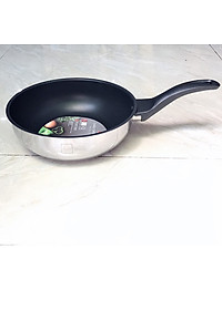 Chảo inox chống dính sâu lòng cao cấp Fivestar 3 đáy từ , inox 430, tặng 1 sạn dừa