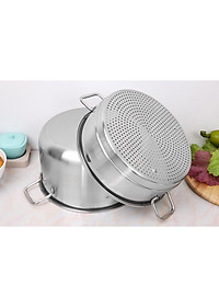 Bộ Nồi Xửng Hấp inox 430 Cao Cáp Fivestar H.T Cook Bếp Từ 1 Đáy Nắp Kính , tặng 1 vá canh 26cm | 28cm | 30cm | 32cm