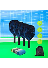 4 Pieces Professional Pickleball Paddles Pickleball Rackets with Bag Pickleball Paddle Gifts for Men Women