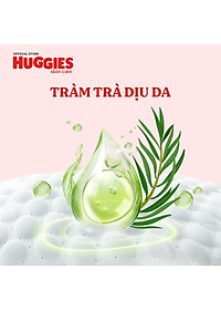 Tã/bỉm quần Huggies Skin Care Super Jumbo M76+8 miếng với tràm trà dịu da