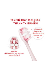 Bàn Chải Đánh Răng Lipzo Teen Cao Cấp Công Nghệ Chỉ Tơ Xoắn Kép, Đầu Bàn Chải Thiết Kế Phù Hợp Khuôn Hàm Các Bạn Trẻ