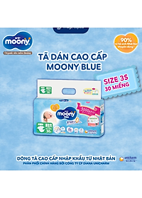 Tã dán cao cấp Moony 3S dành cho trẻ sơ sinh dưới 3 KG