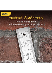 Thước Vuông Góc Kim Loại Deli Kích Thước 200mm - Sử Dụng Đo Đạc Trong Xây Dựng, Sửa Chữa Nhà Cửa - DL4034