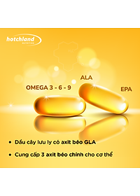 Viên uống Omega369 - Optimum Omega 3.6.9 Hotchland Nutrition hỗ trợ não bộ, thị lực, tim mạch, giảm nguy cơ đột quỵ - Hộp 60v - Hàng chính hãng nhập khẩu Mỹ