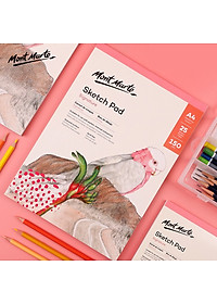 GIấy vẽ sổ vẽ Sketch truyền thần Mont Marte, chân dung ngành kiến trúc mỹ thuật - B12