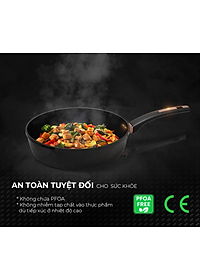 Chảo chống dính Ultra titanium Sunhouse STB - Dùng cho mọi loại bếp - Hàng chính hãng