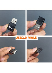 [ Type C  Adapter ] Đầu chuyển type C sang USB 3.0  / iP hỗ trợ OTG cho điện thoại tablet laptop hoco UA17 _ hàng chính hãng