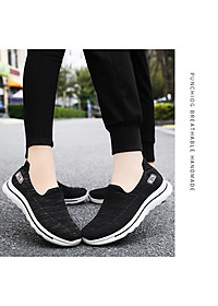 Giày thể thao nữ, giày chạy bộ đế êm nhẹ, thoáng khí đế cao su đúc, chống trơn trượt hạn chế mòn  – GNU2079