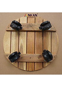 Đế Lót Chậu Cây Có Bánh Xe Cỡ Lớn Đường Kính 35cm Dùng Để Đặt Chậu Cây Chậu Hoa Trong Nhà Và Ngoài Sân