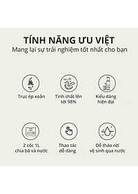 Máy Ép Trái Cây Mishio MK313 motor đồng máy nặng 5.2Kg - Hàng Chính Hãng