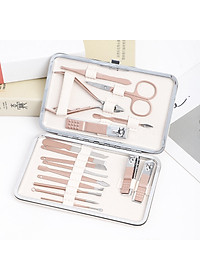 Bộ Dụng Cụ Bấm Móng Tay 16 món - Bộ Cắt, Bấm Dũa Móng Tay  Cao Cấp Có Hộp Đựng Sang Trọng
