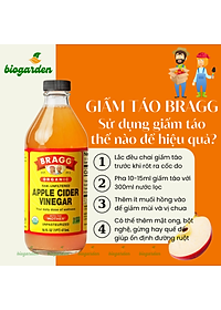 Giấm Táo Hữu Cơ Bragg Nhập Khẩu Chính Hãng Từ Mỹ