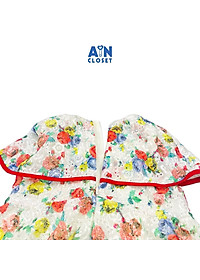 Đầm bé gái họa tiết Bó Hoa trễ vai voan thêu - AICDBGAG7LXY - AIN Closet