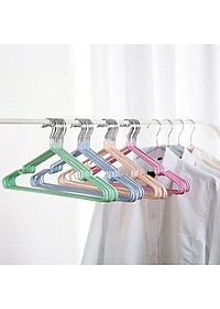 Set 10 móc phơi quần áo inox dày bọc nhựa cao cấp