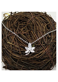 Dây chuyền bạc 925 Huệ Ngân - Lá phong đẹp PP1596