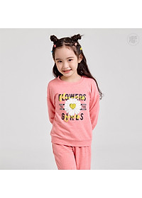 Bộ bé gái BIGFOX - MISS MEOW thu đông size đại, bộ dài tay cho bé phong cách Hàn Quốc in hoa cúc Flowers Girls 11 - 51 kg