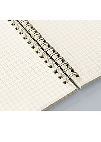 Sổ lò xo bìa trong suốt giấy kẻ ô vuông cỡ B5