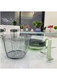 Dụng Cụ Băm Nhỏ Thực Phẩm, Xay Cắt Rau Củ, Nghiền Thịt Bằng Tay LocknLock CKS-314GRN (900ml) - Màu Xanh