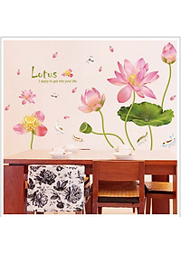 Decal dán tường Hoa sen 7 AmyShop DH081