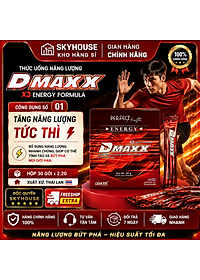 DMAXX thức uống bổ sung vitamin năng lượng không đường DAMODE 3 gói dùng thử màu đỏ