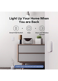 Công tắc chữ nhật gắn tường thông minh Aqara Smart Wall Switch chuẩn Mỹ - Không Dây Nguội
