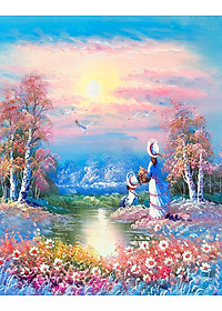 Bộ tranh xếp hình cao cấp 500 mảnh ghép – Đón Chiều