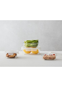 Hộp bảo quản thủy tinh LocknLock BLANC - Hộp vuông