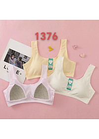 Áo Lót Nữ Học Sinh Ba Lỗ Cotton Thông Hơi Mút Liền 1376 – Êm Ái, Thoáng Mát