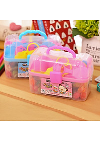 Vali Đất Nặn Đất Sét 24 Màu Kèm Dụng Cụ Nặn Và Khuôn Deli - Chất Liệu An Toàn Phù Hợp Cho Bé Sáng Tạo - 7021