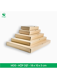 MD0 - 18x10x3 cm - 100 Thùng hộp carton trơn đóng hàng