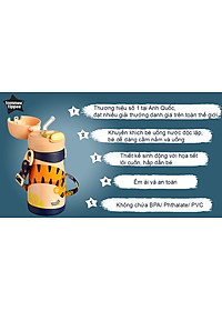 Bình uống nước Inox giữ nhiệt có ống hút và quai treo cho bé Tommee Tippee 350ml từ 18 tháng
