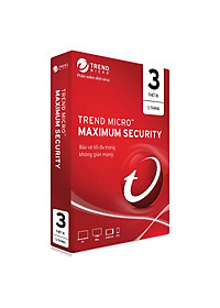 Phần mềm diệt virut Trend Micro Internet Security 3PC - Hàng chính hãng