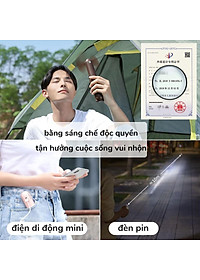 Quạt cầm tay mini JISULIFE đầu USB đa năng 4800mAh/2000mAh-Hàng chính hãng