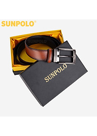 Thắt Lưng Nam Da Bò Khóa Kim SUNPOLO BSMK36 (Đen, Nâu, Xanh Lục, Nâu Bò)