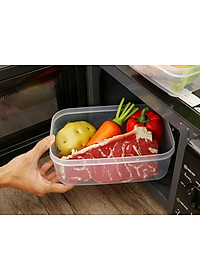 Bộ 3 hộp thực phẩm chữ nhật Hokkaido 750-1500-2500ml