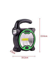 Đèn Pin Led Cob 2 Chế Độ Chống Nước Di Động Có Tay Cầm Dùng 3 Pin Aa Tiện Dụng