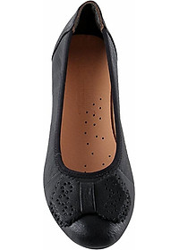 Giày Nữ Da Dò 3 Phân Huy Hoàng HT7939 - Đen