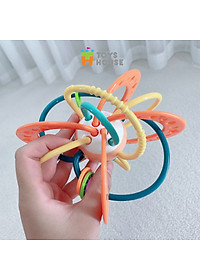Đồ chơi bóng vòng nhựa mềm kết hợp gặm nướu cho bé ToysHouse 822-86
