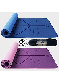 Thảm Tập Yoga Định Tuyến Chính Hãng miDoctor – Chọn Size - Thảm Yoga Định Tuyến Sắc Nét Cao Cấp Có Túi Dây