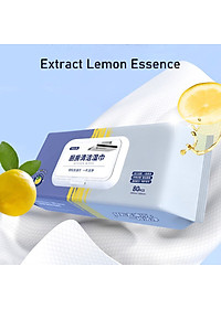 Giấy Ướt Lau Bếp Siêu Sạch Gói 80 Tờ To Chứa Vitamin E Không Độc Hại Không Kích Ứng Da Giúp Loại Bỏ Dầu Mỡ, Khăn Ướt Đa Năng Siêu Dai