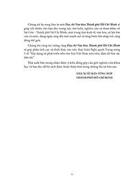 Sách Địa Chí Văn Hóa Thành Phố Hồ Chí Minh Tập 1 - Lịch Sử