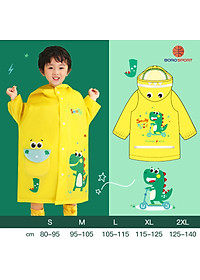 Áo mưa trẻ EM CHO BÉ TRAI BÉ GÁI CÓ CHIỀU CAO TỪ 80CM-140CM , CHẤT LIỆU eva MỀM MẠI AN TOÀN , CHỐNG THẤM , SIÊU BỀN - BORO SPORT