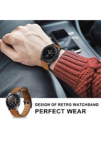 Dây da đồng hồ 22mm dành cho Huawei GT/ GT2 Honor Magic - chốt thông minh