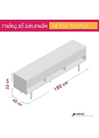 Kệ TV phòng ngủ bằng gỗ công nghiệp SMLIFE Temple