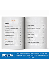 Sách - Sổ tay hóa học cấp 3 - All in one