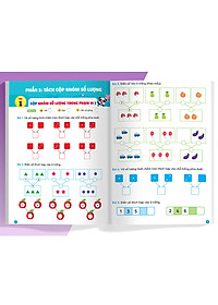 Sách Phiếu Luyện Toán Tư Duy Cùng Gấu Kiki 4. Tách Gộp Nhóm Số Lượng - Làm Quen Với So Sánh